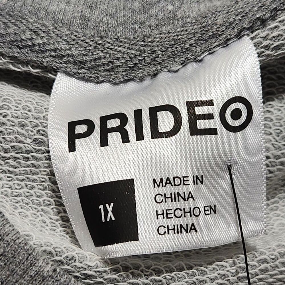 Pride Sweatshirt Size 1X Gray Color. New - Picture 8 of 9